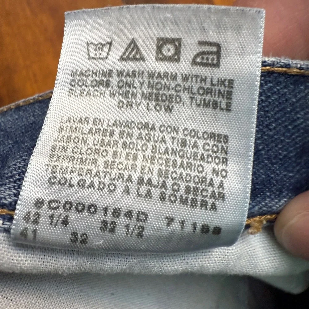 Wrangler Mens Jeans 40x32 Authentic Western Denim Blue Straight Fit‎